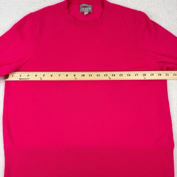 J. Crew Cashmere Women's Classic Fit Pink Crewneck Lightweight Sweater Large - Picture 12 of 16